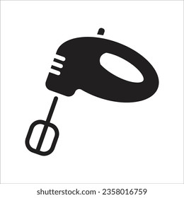 icono del mezclador de mano diseño simple eps 10