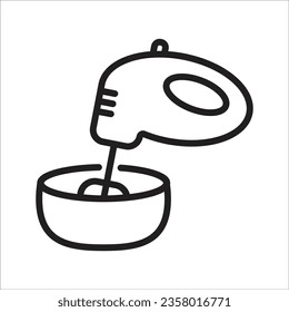 hand mixer icon simple design art eps 10