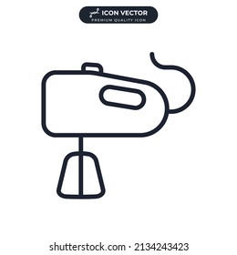 hand mixer icon symbol template for graphic and web design collection logo vector illustration