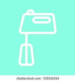 Hand mixer icon in trendy flat style isolated on grey background. Kitchen symbol for your design, logo, UI. Vector illustration, EPS10.