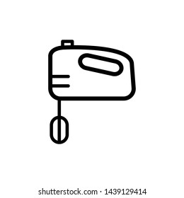 Hand mixer icon vector design template