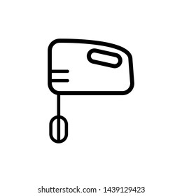 Hand mixer icon vector design template