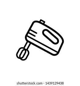 Hand mixer icon vector design template