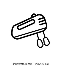 Hand mixer icon vector design template