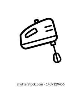 Hand mixer icon vector design template