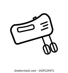 Hand mixer icon vector design template