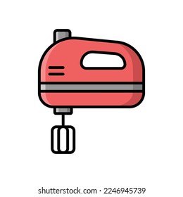 hand mixer icon vector design template in white background