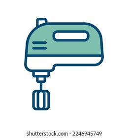 hand mixer icon vector design template in white background
