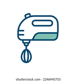 hand mixer icon vector design template in white background