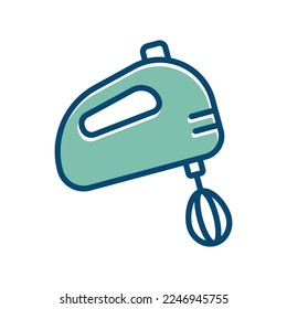 hand mixer icon vector design template in white background