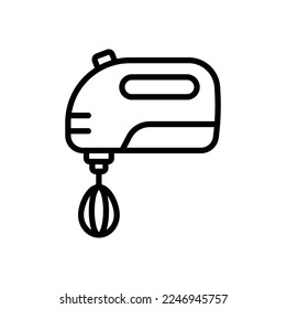 hand mixer icon vector design template in white background