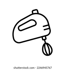 hand mixer icon vector design template in white background