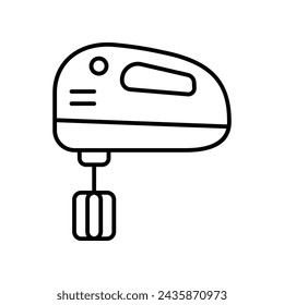 Hand Mixer Icon Vector Design