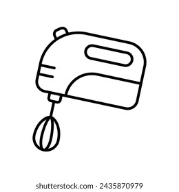 Hand Mixer Icon Vector Design