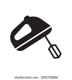 Icono del mezclador de manos. Estilo de glifo gráfico vectorial aislado en fondo blanco