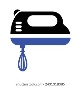 Hand Mixer Icon, Vector Graphics Illustrations 