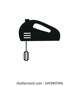 Hand mixer icon, vector illustration isolated on white background