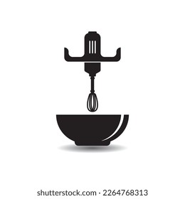 Hand mixer icon vector illustration simple design.