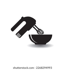 Hand mixer icon vector illustration simple design.