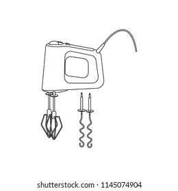 Hand mixer illustration