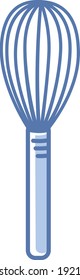 Hand mixer, illustration, vector on white background.