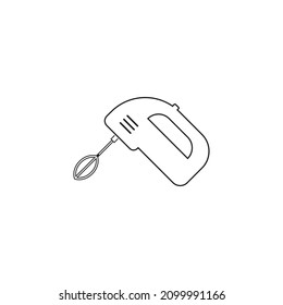 Hand mixer line  icon vector illustration simple design.