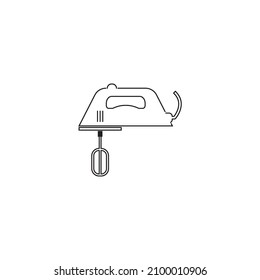 Hand mixer line  icon vector illustration simple design.