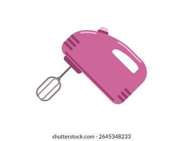 Hand mixer. Simple flat illustration.