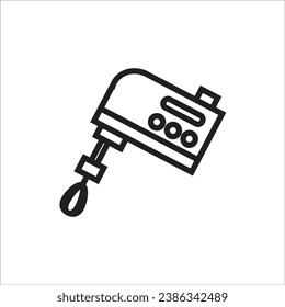 hand mixer vector icon line new