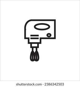 hand mixer vector icon line new