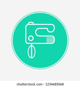 Hand mixer vector icon sign symbol