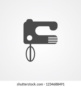 Hand mixer vector icon sign symbol