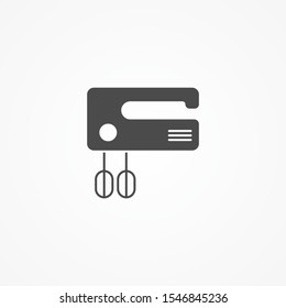 Hand mixer vector icon sign symbol