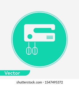 Hand mixer vector icon sign symbol