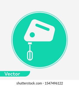 Hand mixer vector icon sign symbol