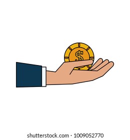 Hand with money
