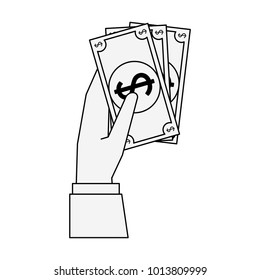 Hand with money