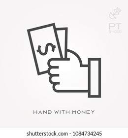 Hand with money