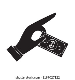 hand with money