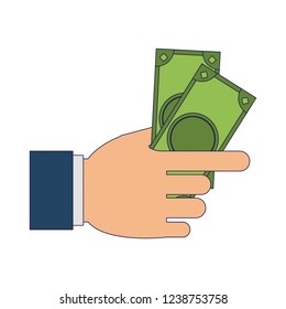 Hand with money