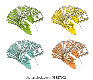 Hand with money