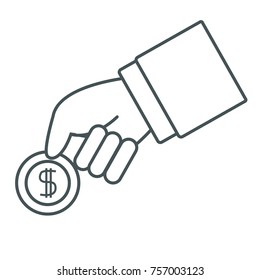 Hand with money