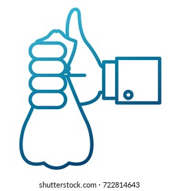 Hand with money bag