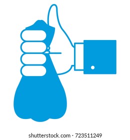 Hand with money bag