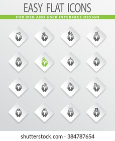 Hand and money easy flat web icons for user interface design
