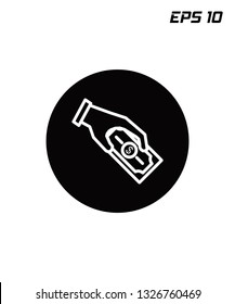 hand money icon , finance icon , vector