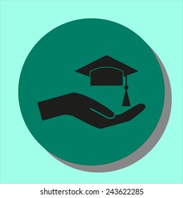 Hand with Mortar Board 
