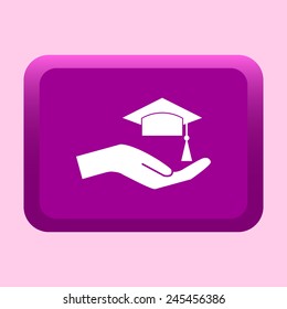 Hand with Mortar Board 