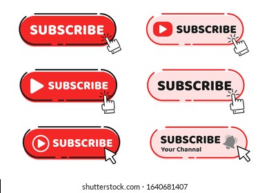 A hand mouse cursor is clicking on the subscribe button to follow the content on your video.