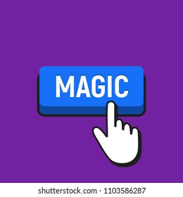 Hand Mouse Cursor Clicks Magic Button 스톡 일러스트 1245859102 | Shutterstock